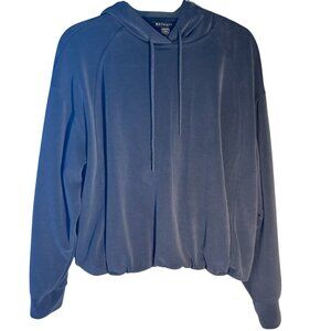 Athleta Navy Blue Seasoft Bubble Hem Medium Hoodie